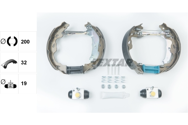 Set saboti frana 84064502 TEXTAR - Material frictiune sabot frana/ sabot frana Set saboti frana 84064502 TEXTAR - Material frictiune sabot frana/ sabot frana
