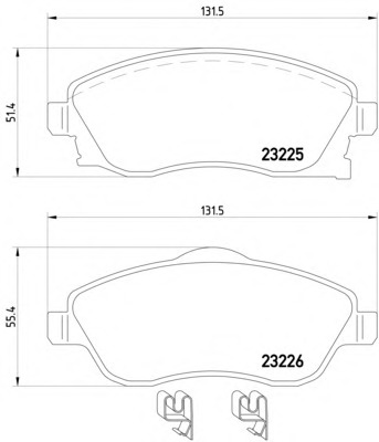 Set frana, frana disc 89005800 TEXTAR - Frana disc