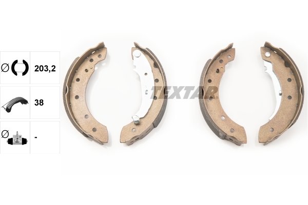 Set saboti frana 91048000 TEXTAR - Frana tambur Set saboti frana 91048000 TEXTAR - Frana tambur