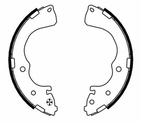 Set saboti frana 91058400 TEXTAR - Material frictiune sabot frana/ sabot frana