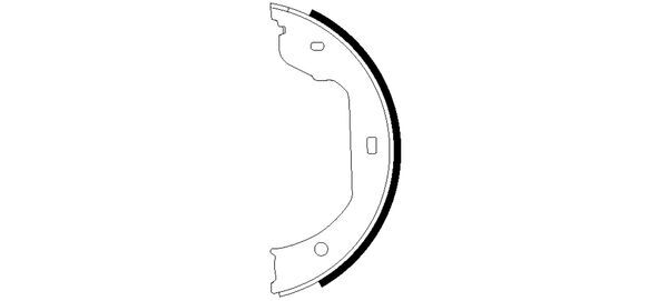 Set saboti frana, frana de mana 91058700 TEXTAR - Frana tambur Set saboti frana, frana de mana 91058700 TEXTAR - Frana tambur