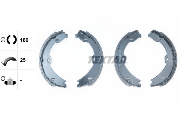 Set saboti frana, frana de mana 91058900 TEXTAR - Frana de mana