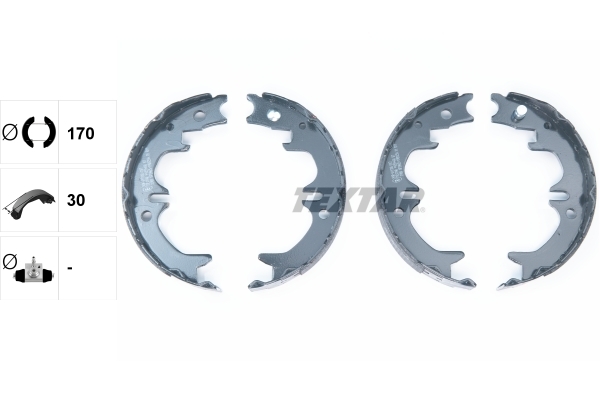 Set saboti frana, frana de mana 91059400 TEXTAR - Frana tambur Set saboti frana, frana de mana 91059400 TEXTAR - Frana tambur