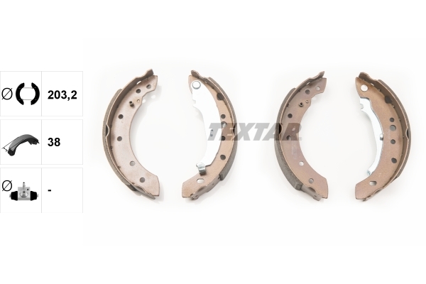 Set saboti frana 91061800 TEXTAR - Frana tambur Set saboti frana 91061800 TEXTAR - Frana tambur