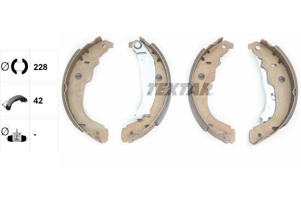 Set saboti frana 91067200 TEXTAR - Material frictiune sabot frana/ sabot frana Set saboti frana 91067200 TEXTAR - Material frictiune sabot frana/ sabot frana