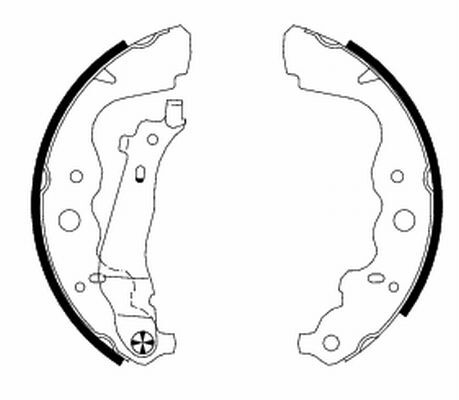 Set saboti frana 91069300 TEXTAR - Material frictiune sabot frana/ sabot frana Set saboti frana 91069300 TEXTAR - Material frictiune sabot frana/ sabot frana