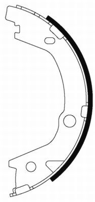 Set saboti frana, frana de mana 91070700 TEXTAR - Frana de mana