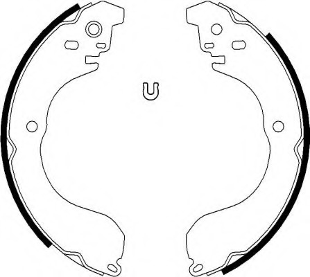 Set saboti frana 91076800 TEXTAR - Material frictiune sabot frana/ sabot frana Set saboti frana 91076800 TEXTAR - Material frictiune sabot frana/ sabot frana