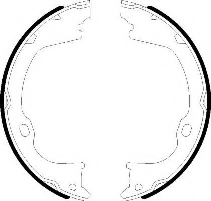 Set saboti frana, frana de mana 91078500 TEXTAR - Frana tambur Set saboti frana, frana de mana 91078500 TEXTAR - Frana tambur