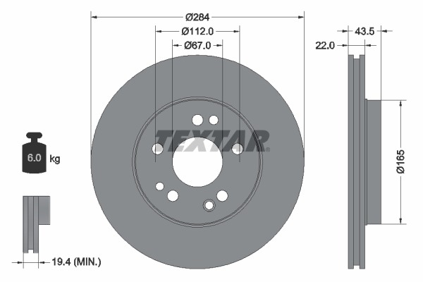 Disc frana 92031900 TEXTAR - Frana disc Disc frana 92031900 TEXTAR - Frana disc