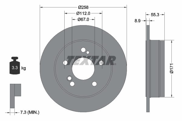 Disc frana 92032003 TEXTAR - Disc frana Disc frana 92032003 TEXTAR - Disc frana