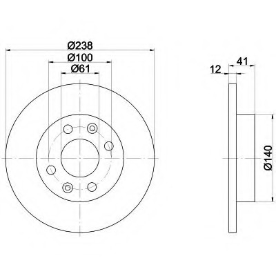 Disc frana 92036100 TEXTAR - Frana disc
