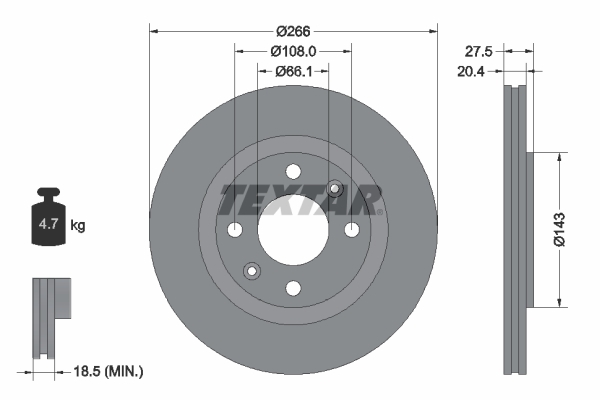 Disc frana 92048103 TEXTAR - Disc frana Disc frana 92048103 TEXTAR - Disc frana