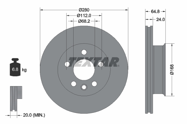 Disc frana 92056000 TEXTAR - Disc frana Disc frana 92056000 TEXTAR - Disc frana