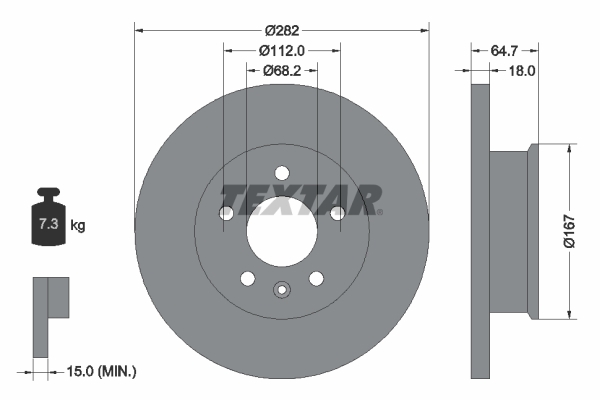 Disc frana 92058500 TEXTAR - Disc frana Disc frana 92058500 TEXTAR - Disc frana