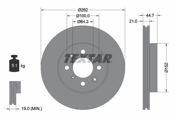 Disc frana 92060900 TEXTAR - Disc frana Disc frana 92060900 TEXTAR - Disc frana