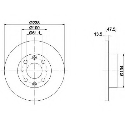Disc frana 92070500 TEXTAR - Disc frana