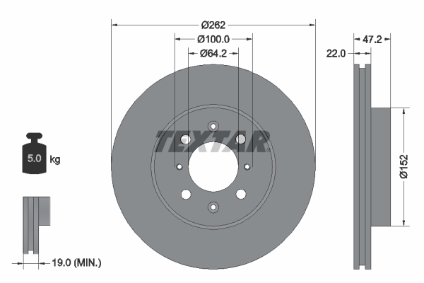 Disc frana 92070600 TEXTAR - Disc frana Disc frana 92070600 TEXTAR - Disc frana