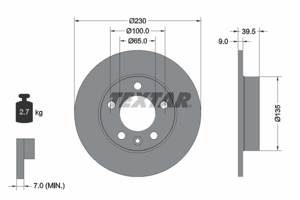 Disc frana 92082503 TEXTAR - Disc frana Disc frana 92082503 TEXTAR - Disc frana