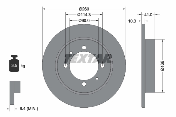 Disc frana 92083003 TEXTAR - Disc frana Disc frana 92083003 TEXTAR - Disc frana
