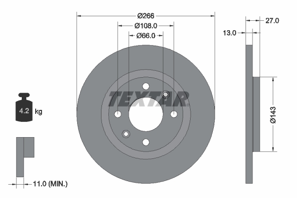Disc frana 92089103 TEXTAR - Disc frana Disc frana 92089103 TEXTAR - Disc frana