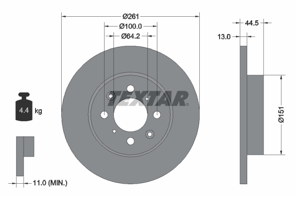 Disc frana 92090100 TEXTAR - Disc frana Disc frana 92090100 TEXTAR - Disc frana