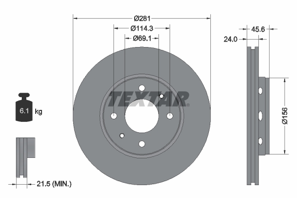 Disc frana 92100403 TEXTAR - Disc frana Disc frana 92100403 TEXTAR - Disc frana