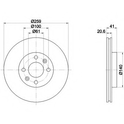 Disc frana 92100903 TEXTAR - Frana disc