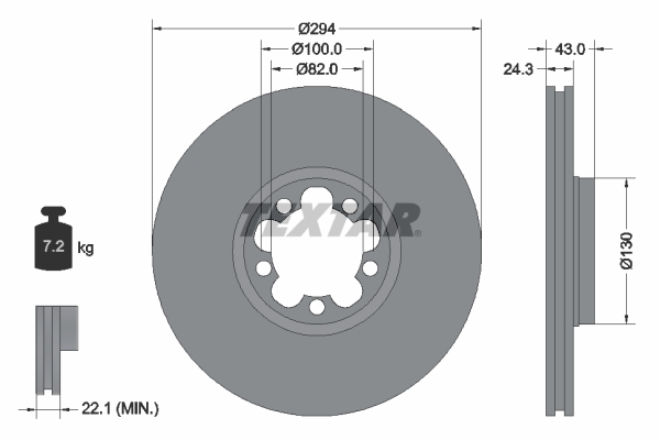 Disc frana 92103803 TEXTAR - Frana disc Disc frana 92103803 TEXTAR - Frana disc