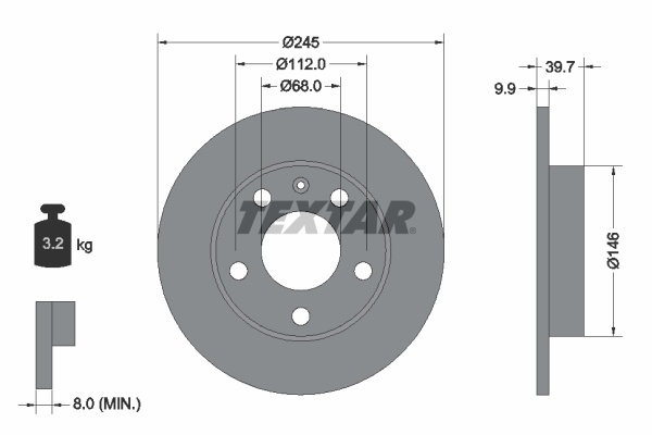 Disc frana 92106203 TEXTAR - Disc frana Disc frana 92106203 TEXTAR - Disc frana