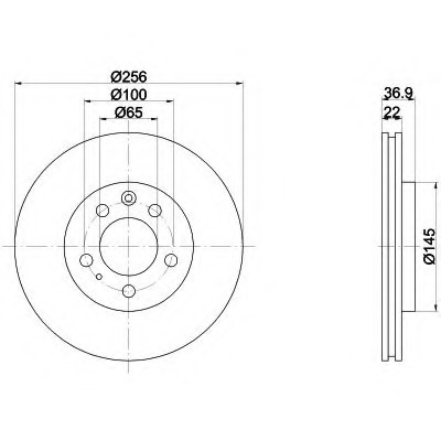 Disc frana 92106500 TEXTAR - Frana disc Disc frana 92106500 TEXTAR - Frana disc