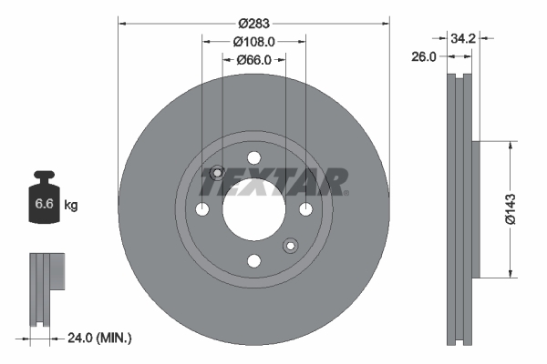 Disc frana 92111603 TEXTAR - Disc frana Disc frana 92111603 TEXTAR - Disc frana