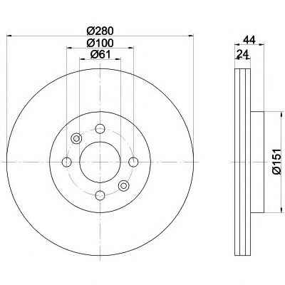 Disc frana 92113900 TEXTAR - Frana disc