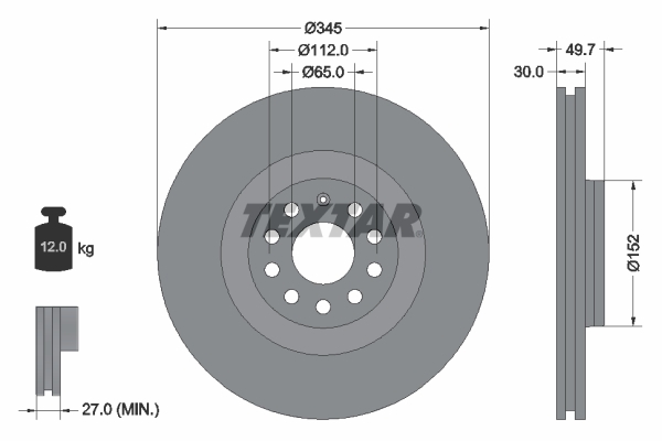 Disc frana 92120603 TEXTAR - Disc frana Disc frana 92120603 TEXTAR - Disc frana