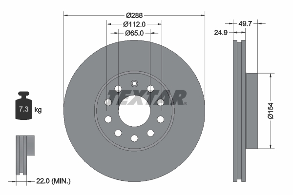 Disc frana 92120805 TEXTAR - Disc frana Disc frana 92120805 TEXTAR - Disc frana
