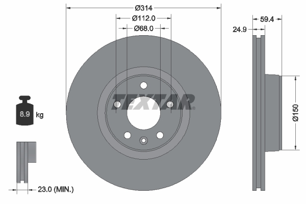 Disc frana 92132205 TEXTAR - Disc frana Disc frana 92132205 TEXTAR - Disc frana