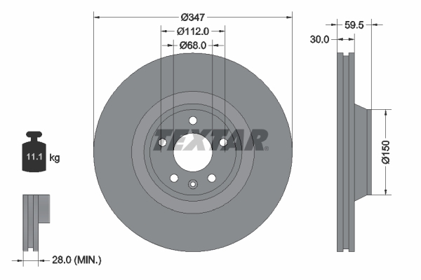 Disc frana 92132405 TEXTAR - Disc frana Disc frana 92132405 TEXTAR - Disc frana