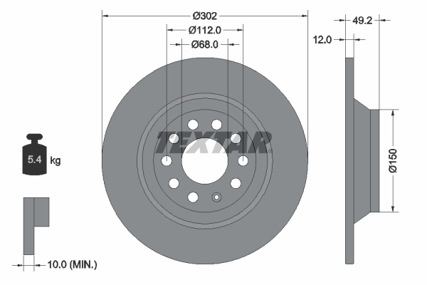 Disc frana 92132503 TEXTAR - Disc frana Disc frana 92132503 TEXTAR - Disc frana