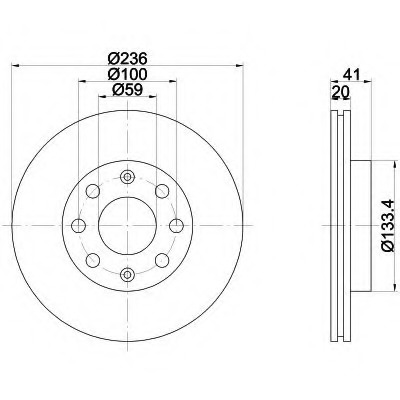 Disc frana 92133400 TEXTAR - Frana disc