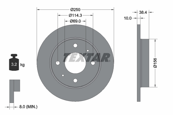 Disc frana 92134903 TEXTAR - Disc frana
