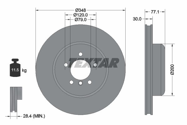 Disc frana 92141800 TEXTAR - Frana disc Disc frana 92141800 TEXTAR - Frana disc