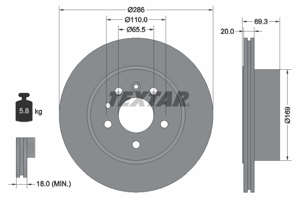 Disc frana 92144900 TEXTAR - Disc frana Disc frana 92144900 TEXTAR - Disc frana