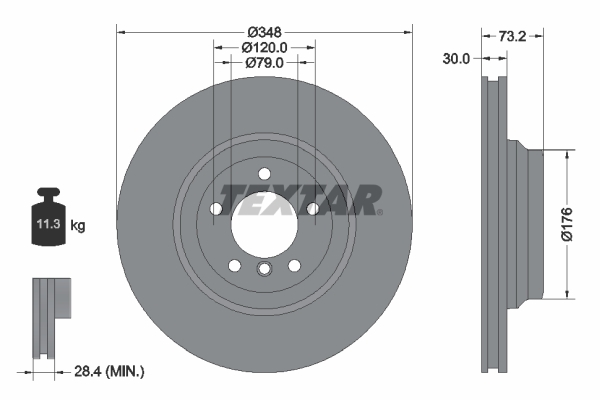 Disc frana 92155303 TEXTAR - Disc frana