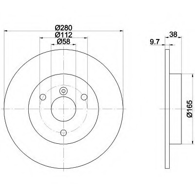 Disc frana 92155500 TEXTAR - Frana disc