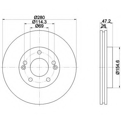 Disc frana 92161600 TEXTAR - Frana disc
