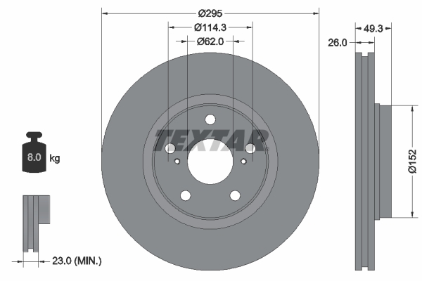Disc frana 92163903 TEXTAR - Disc frana Disc frana 92163903 TEXTAR - Disc frana