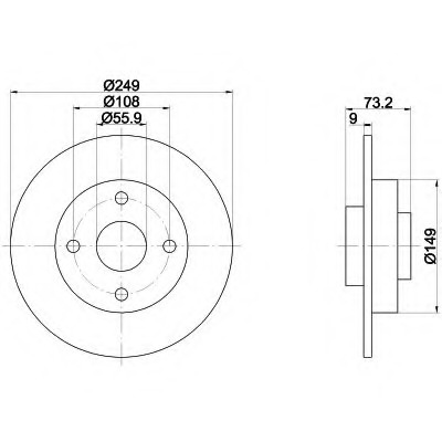 Disc frana 92168600 TEXTAR - Disc frana