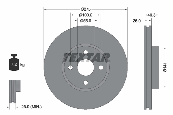 Disc frana 92180303 TEXTAR - Disc frana Disc frana 92180303 TEXTAR - Disc frana