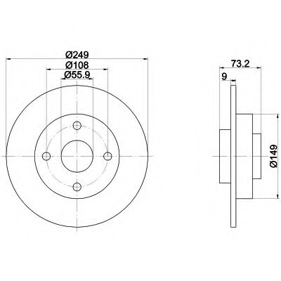 Disc frana 92194100 TEXTAR - Disc frana