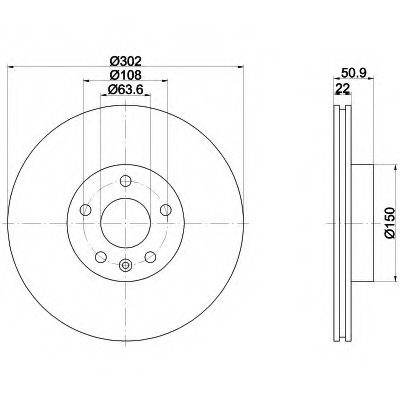 Disc frana 92196403 TEXTAR - Frana disc
